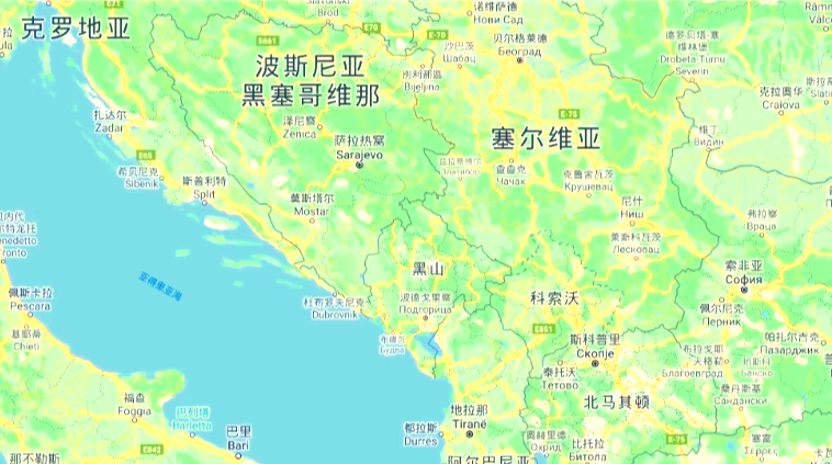 黑山共和国地图位置图片