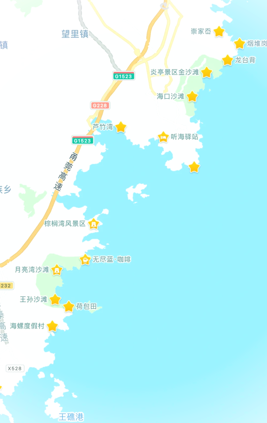 苍南黄金海岸线路线图图片