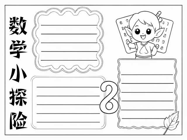 100以内的加减法手抄报~数学小探险 加法是我们日常生活中经常用到的