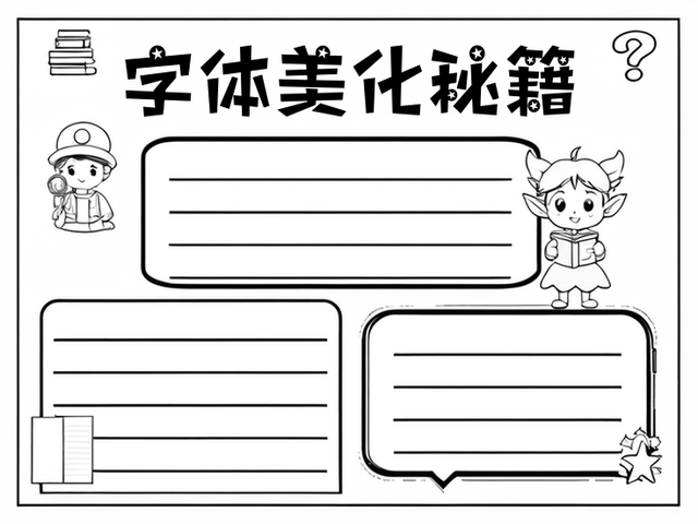 目录手抄报字体怎么设置好看~字体美化秘籍 在设计目录手抄报的字体时